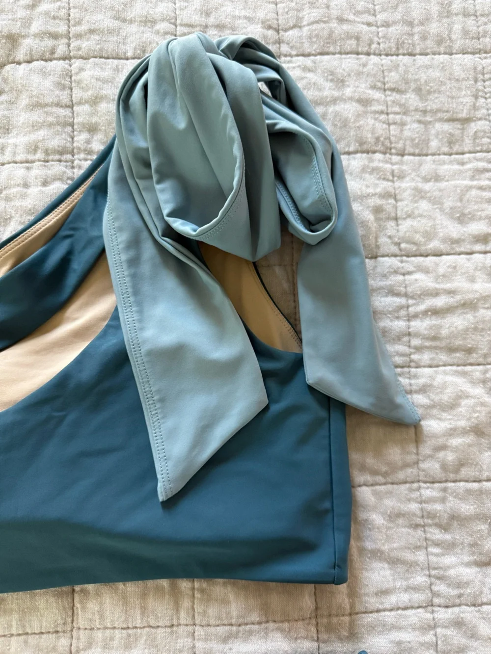 Summer Salt Bow Shoulder Swim Top - Picture 5 of 7